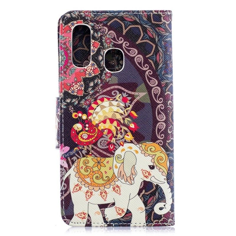 Housse Samsung Galaxy A40 Mandala Éléphants Ethniques