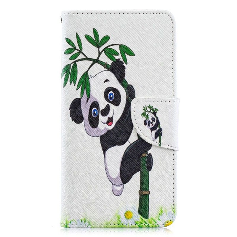 Housse Samsung Galaxy A40 Panda Sur Le Bambou