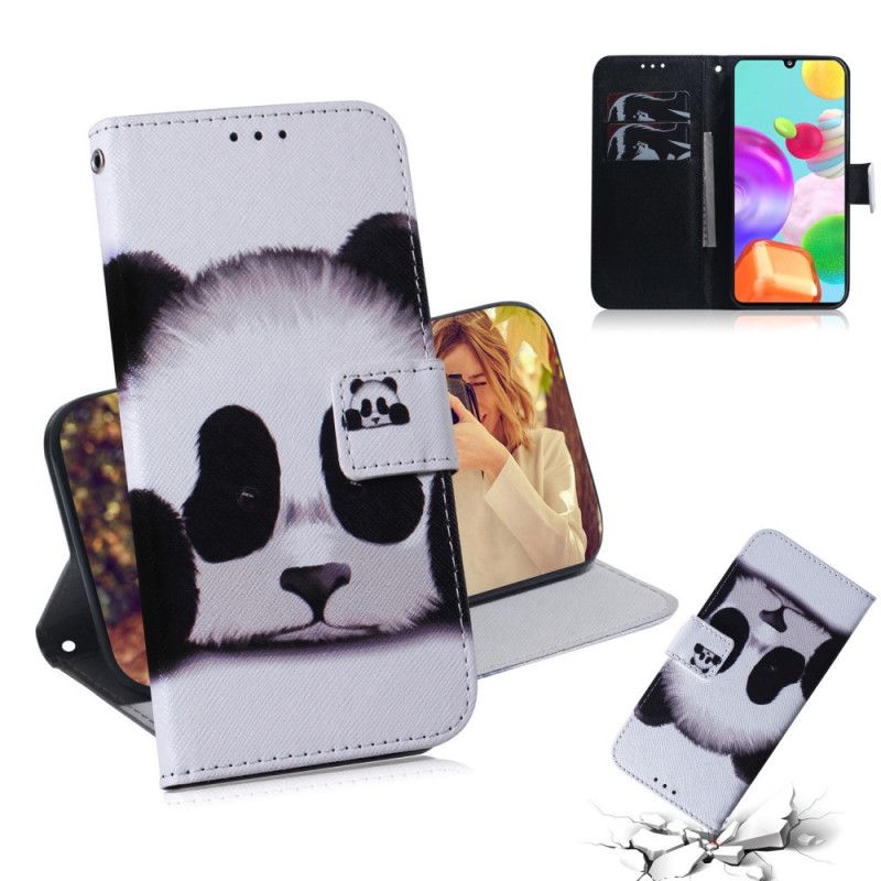 Étui Housse Samsung Galaxy A41 Face De Panda