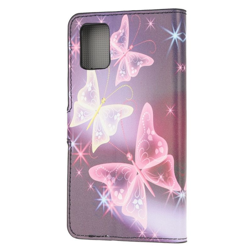 Housse Samsung Galaxy A41 Papillons Et Fleurs