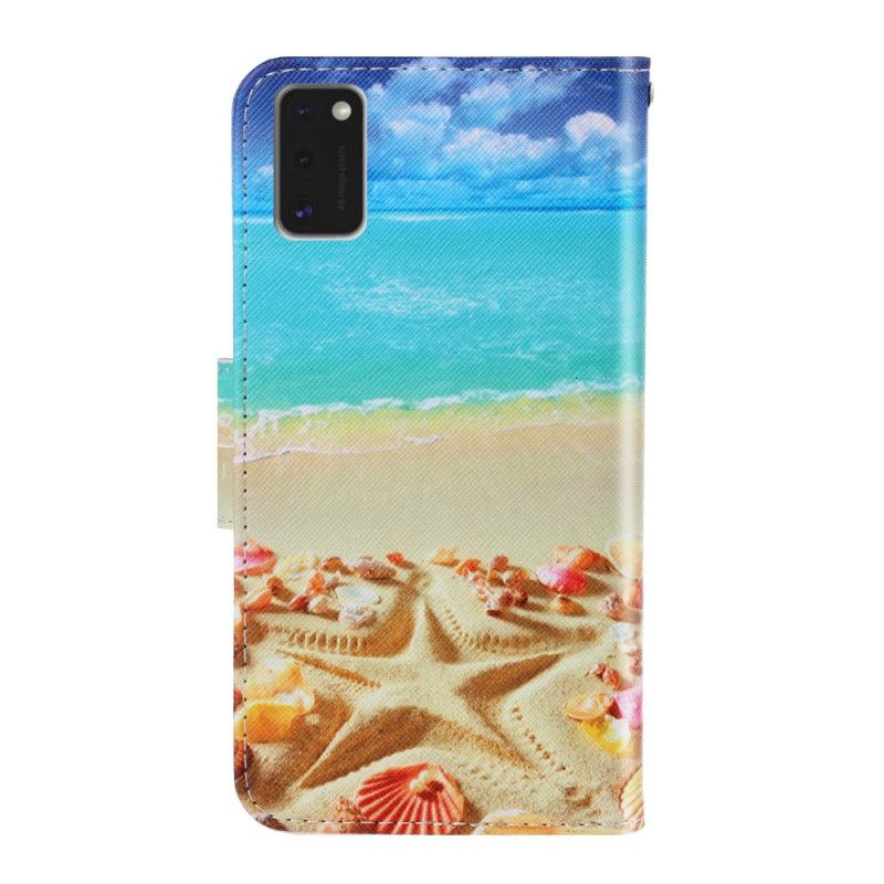 Housse Samsung Galaxy A41 Plage À Lanière