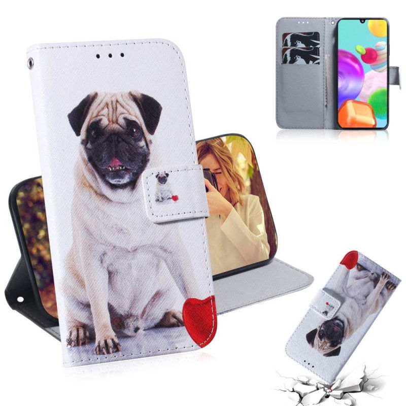 Étui Housse Samsung Galaxy A41 Pug Dog