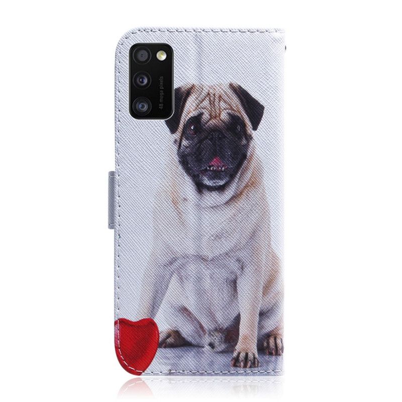 Étui Housse Samsung Galaxy A41 Pug Dog