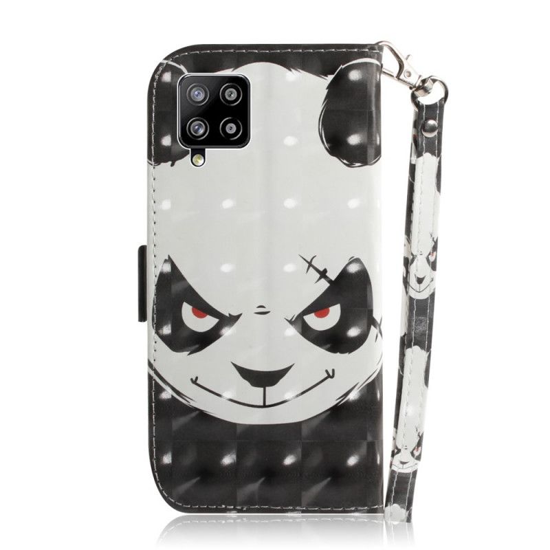 Housse Samsung Galaxy A42 5g Angry Panda À Lanière