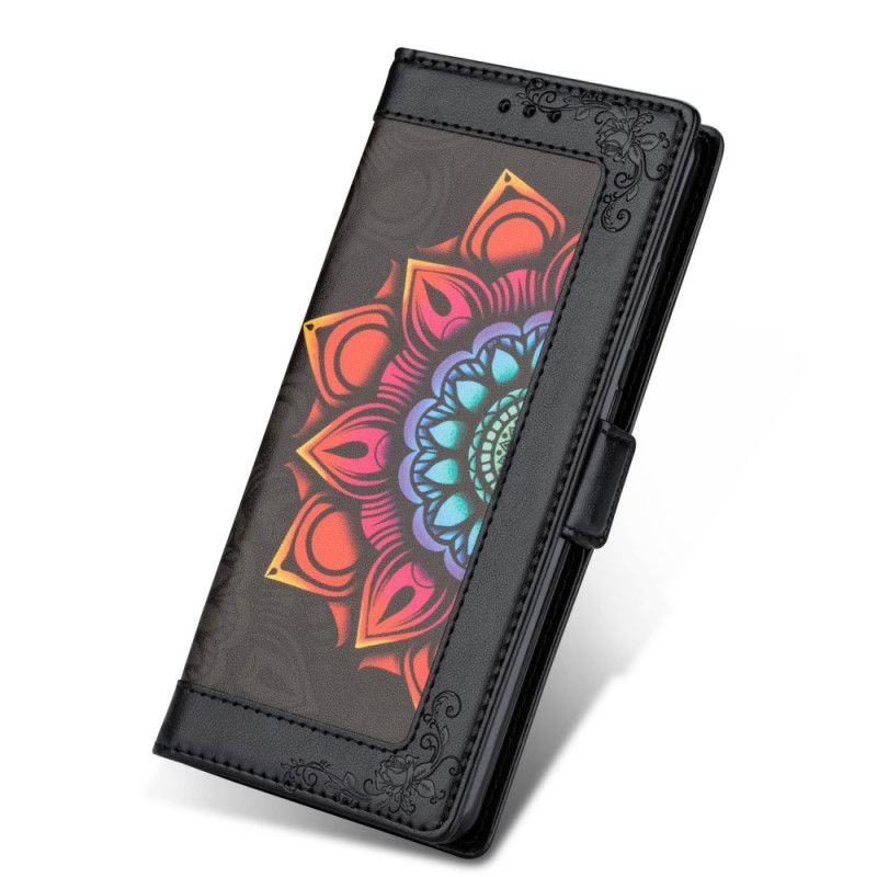 Housse Samsung Galaxy A42 5g Décoration Mandala À Lanière