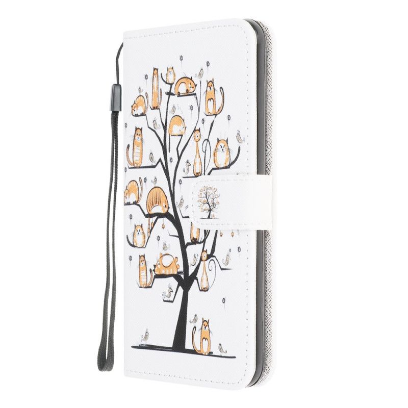 Housse Samsung Galaxy A42 5g Funky Cats À Lanière