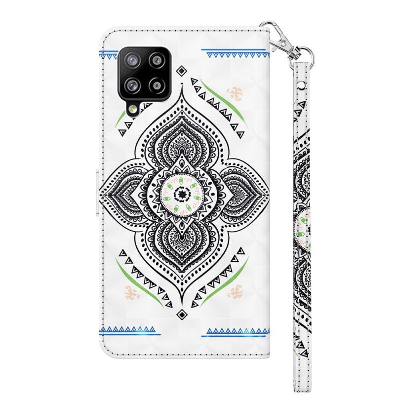 Housse Samsung Galaxy A42 5g Light Spots Mandala Avec Lanière