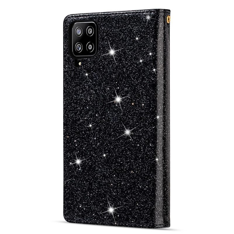 Housse Samsung Galaxy A42 5g Paillettes Portefeuille Zip