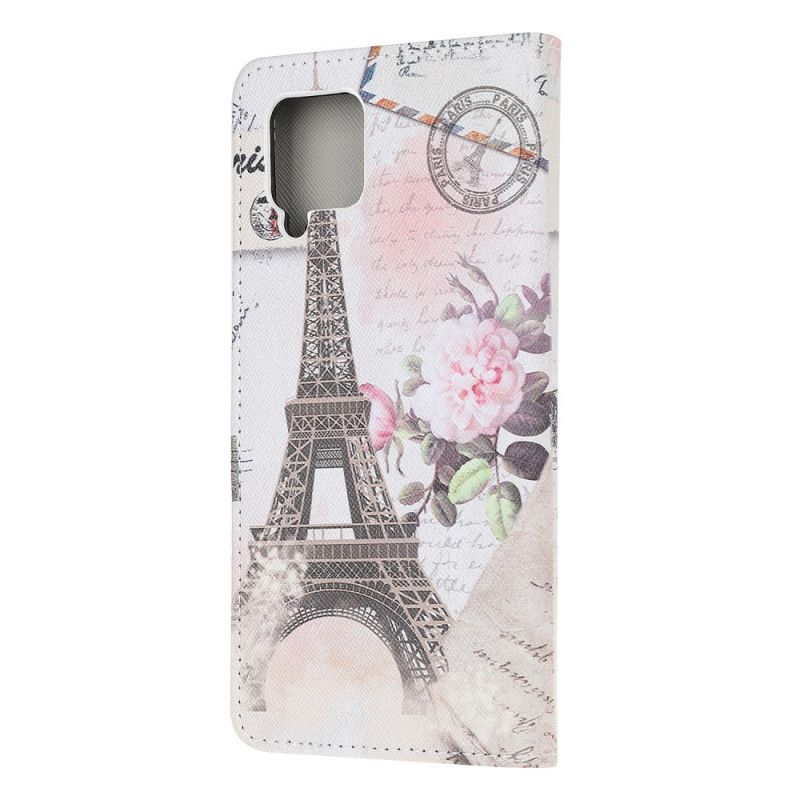 Étui Housse Samsung Galaxy A42 5g Tour Eiffel Rétro