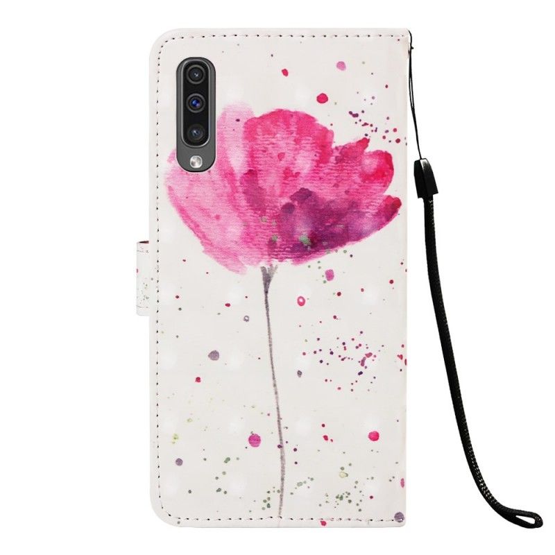 Housse Samsung Galaxy A50 Coquelicot Aquarelle