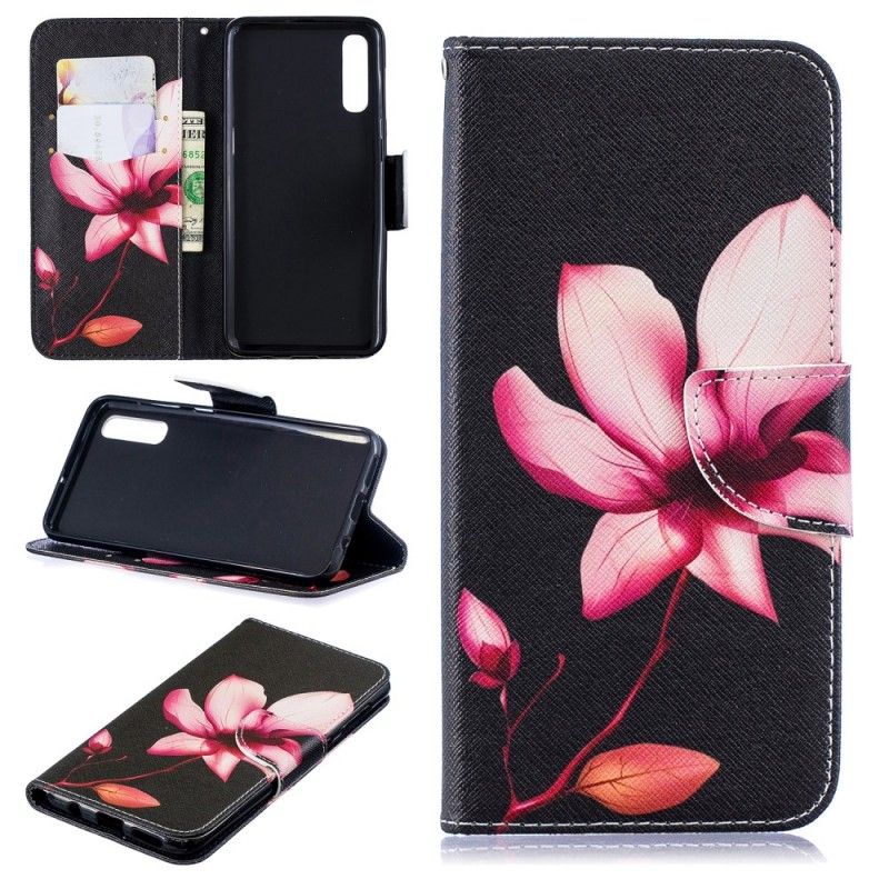 Housse Samsung Galaxy A50 Fleur Rose