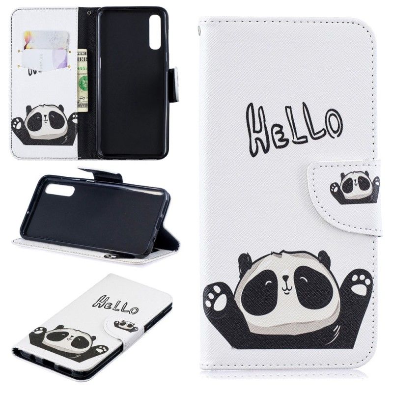 Étui Housse Samsung Galaxy A50 Hello Panda