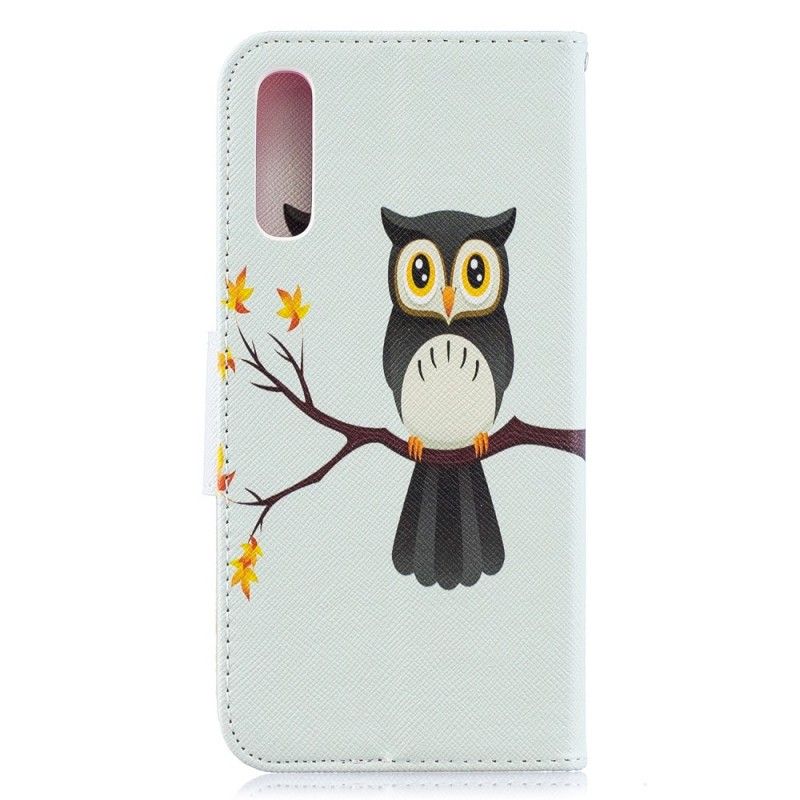 Housse Samsung Galaxy A50 Hibou Perché Sur La Branche