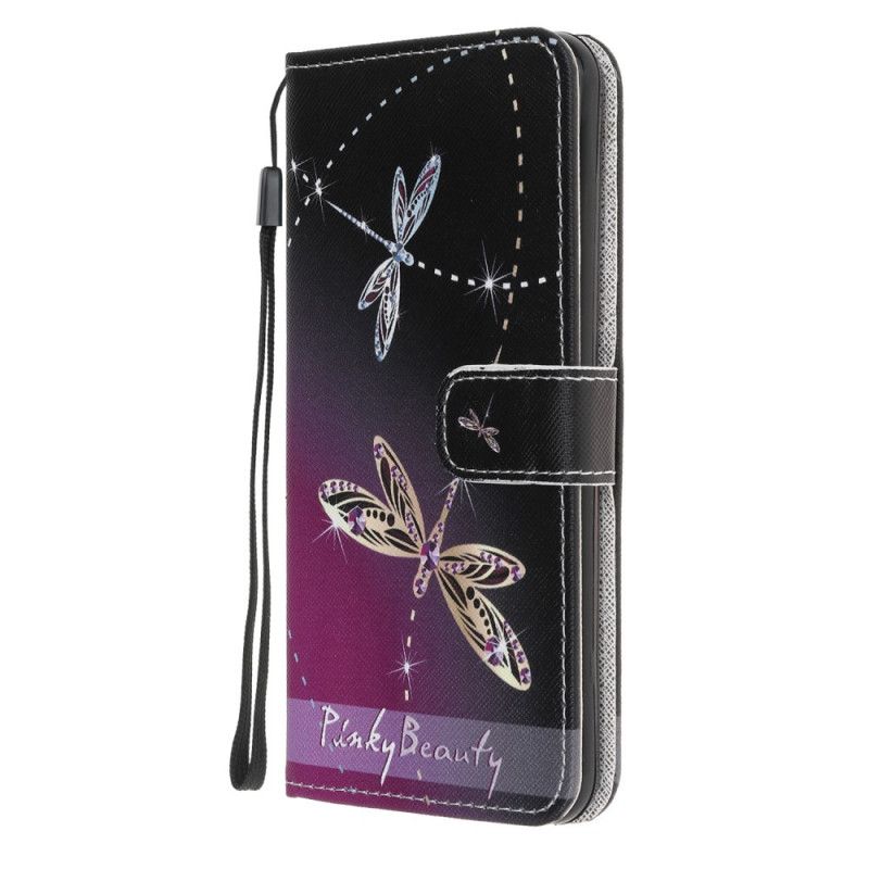 Housse Samsung Galaxy A51 5g Libellules À Lanière