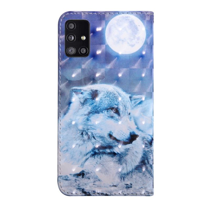 Housse Samsung Galaxy A51 5g Loup Au Claire De Lune