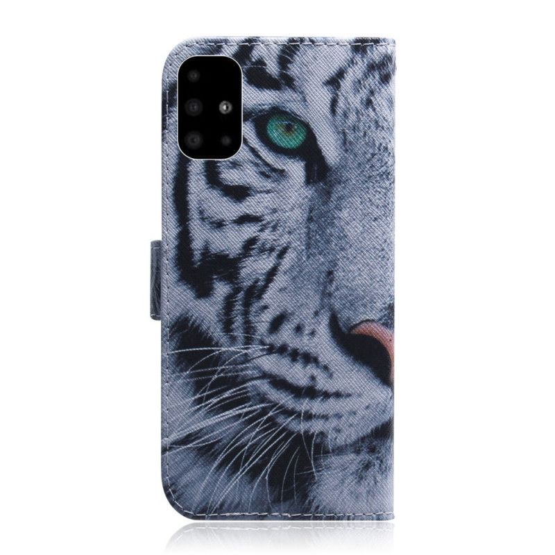 Housse Samsung Galaxy A51 Face De Tigre