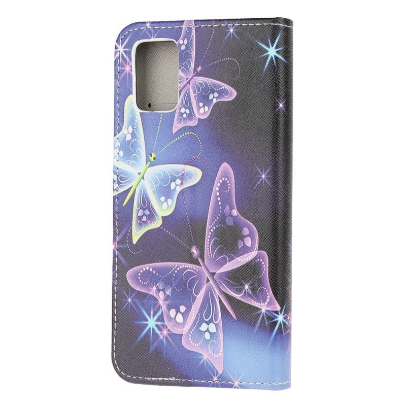 Housse Samsung Galaxy A51 Papillons Néons