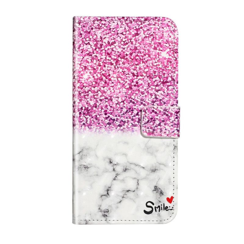 Housse Samsung Galaxy A51 Smile Paillettes