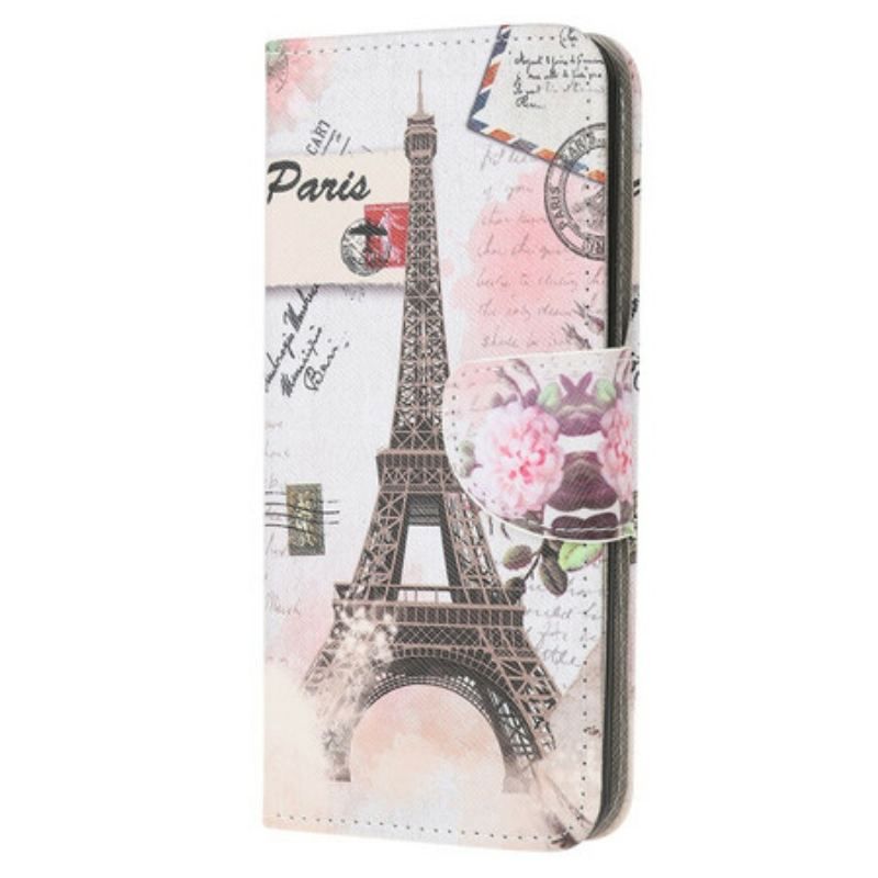 Housse Samsung Galaxy A52 4G / A52 5G / A52s 5G Tour Eiffel Rétro