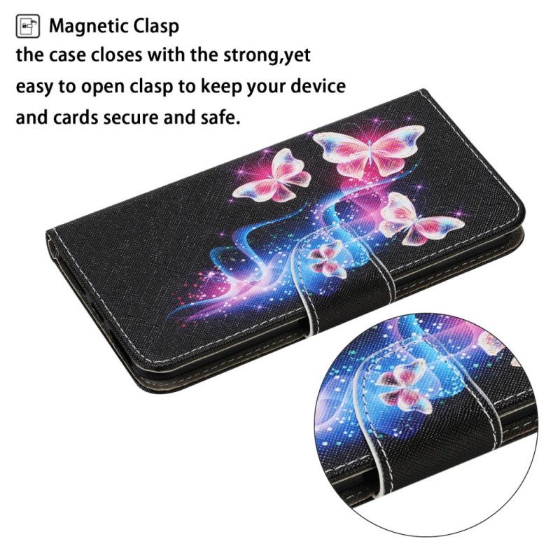 Étui Housse Samsung Galaxy A52 4g / A52 5g Papillons Magiques