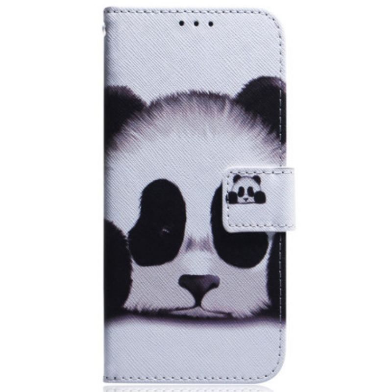 Housse Samsung Galaxy A54 5G Fan de Panda à Lanière