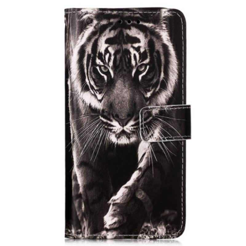 Housse Samsung Galaxy A54 5G Le Tigre à Lanière