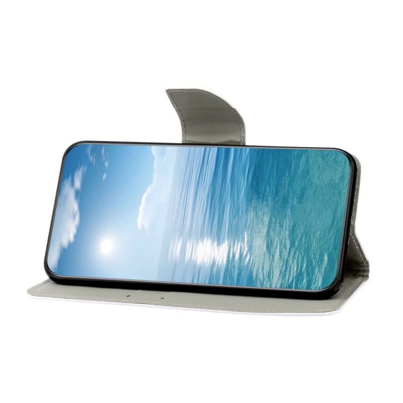 Housse Samsung Galaxy A54 5G Papillons Magistraux avec Lanière