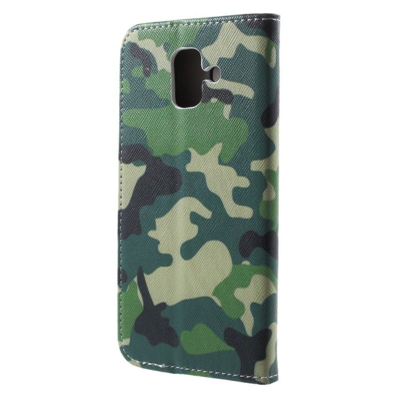 Étui Housse Samsung Galaxy A6 Camouflage Militaire