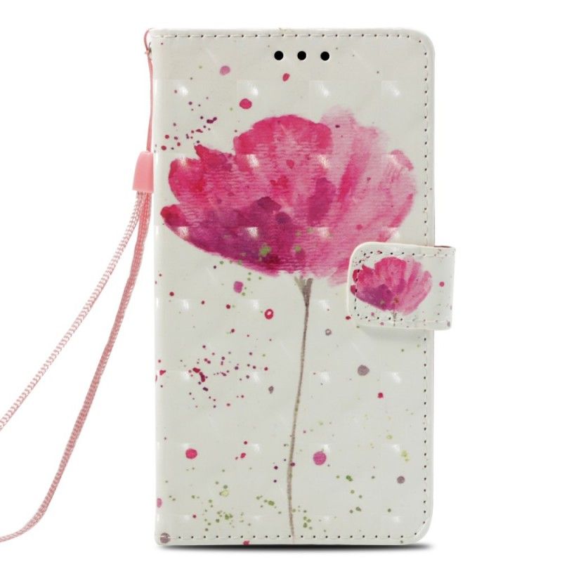 Housse Samsung Galaxy A6 Coquelicot Aquarelle 3d