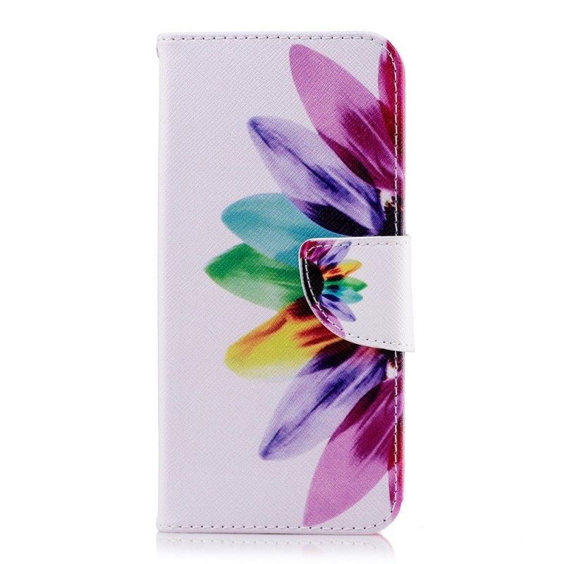 Housse Samsung Galaxy A6 Fleur Aquarelle