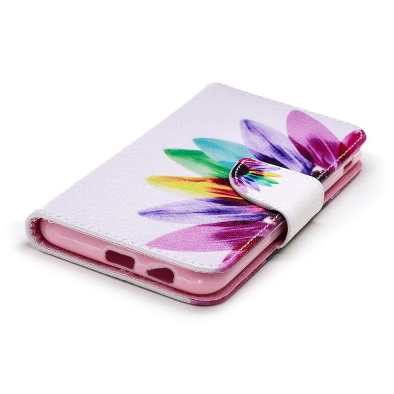 Housse Samsung Galaxy A6 Fleur Aquarelle