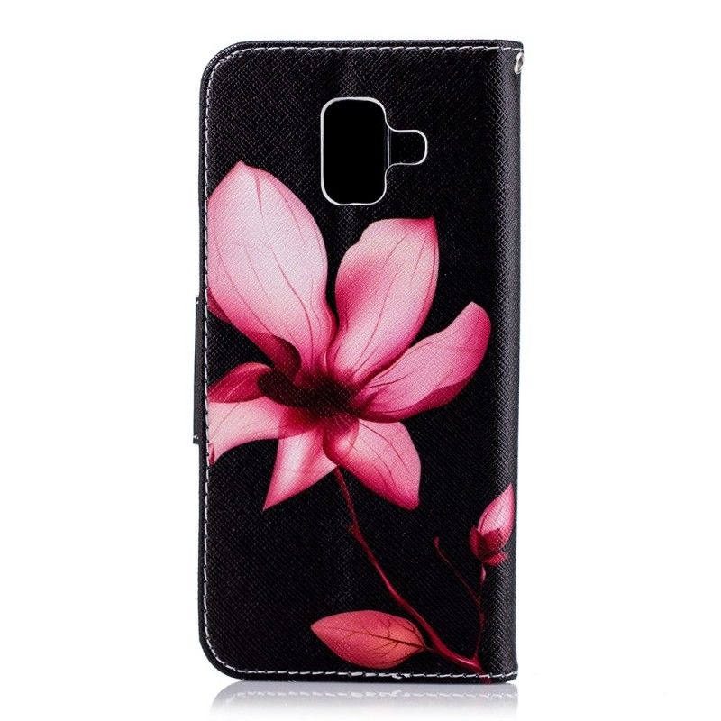 Housse Samsung Galaxy A6 Fleur Rose