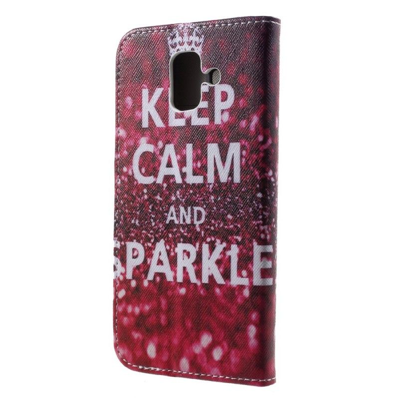 Housse Samsung Galaxy A6 Keep Calm And Sparkle