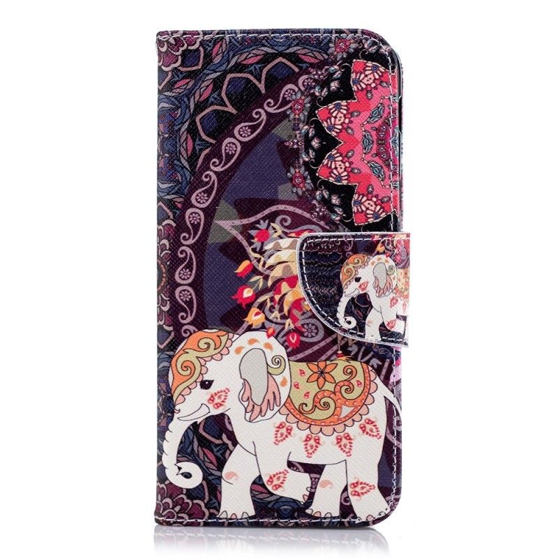 Housse Samsung Galaxy A6 Mandala Éléphants Ethniques