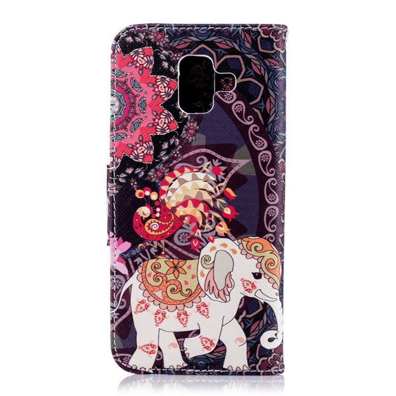 Housse Samsung Galaxy A6 Mandala Éléphants Ethniques