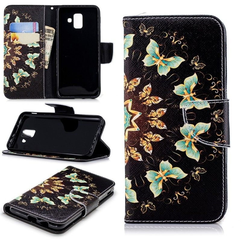 Housse Samsung Galaxy A6 Mandala Papillons