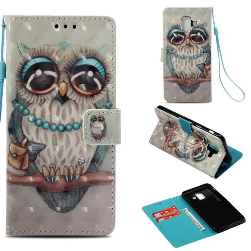 Housse Samsung Galaxy A6 Miss Hibou 3d