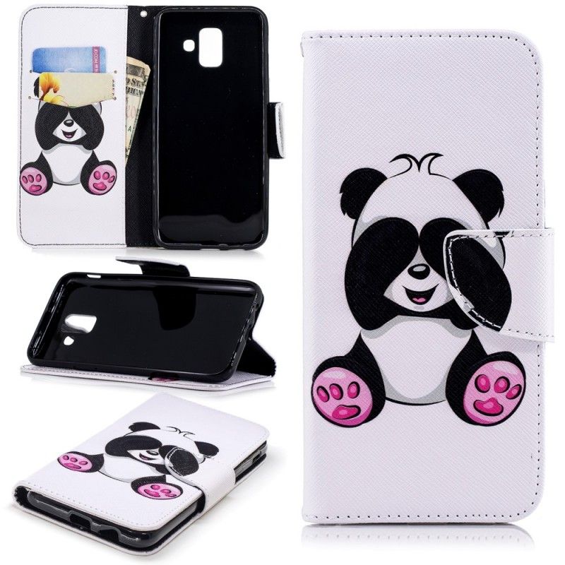 Étui Housse Samsung Galaxy A6 Panda Fun
