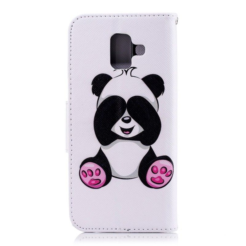 Étui Housse Samsung Galaxy A6 Panda Fun