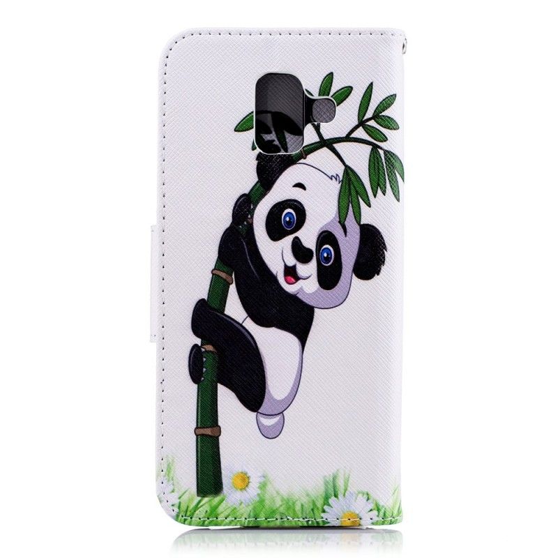 Housse Samsung Galaxy A6 Panda Sur Le Bambou