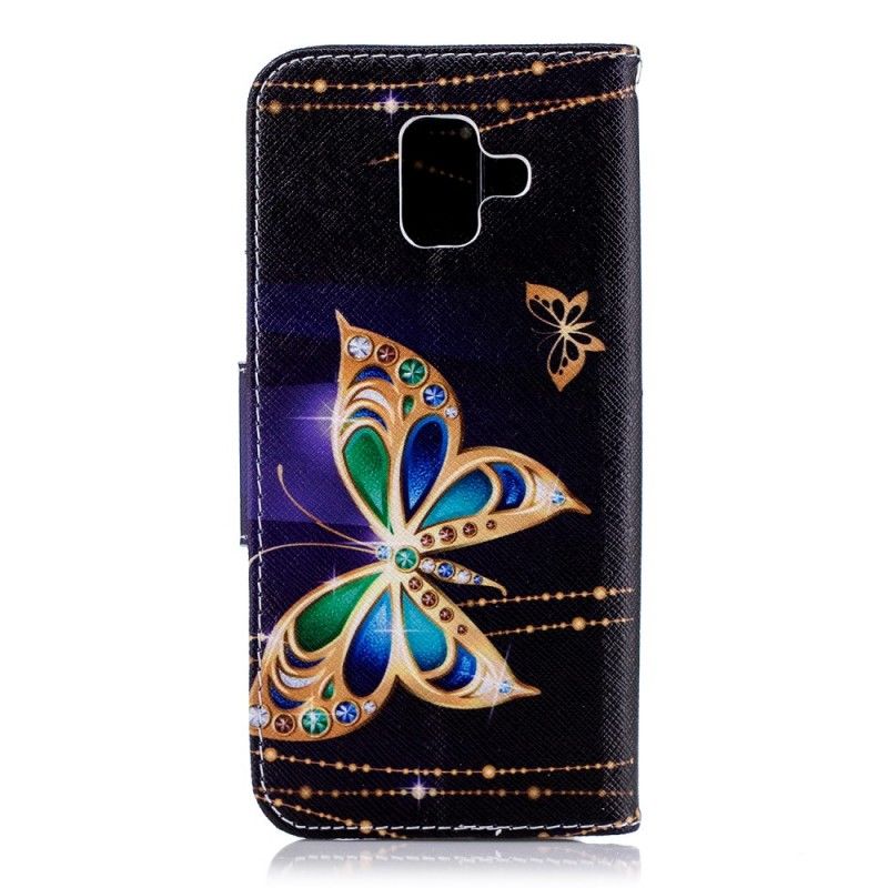 Étui Housse Samsung Galaxy A6 Papillon Magique