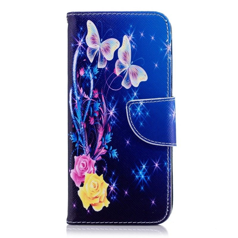 Housse Samsung Galaxy A6 Papillons Dans La Nuit