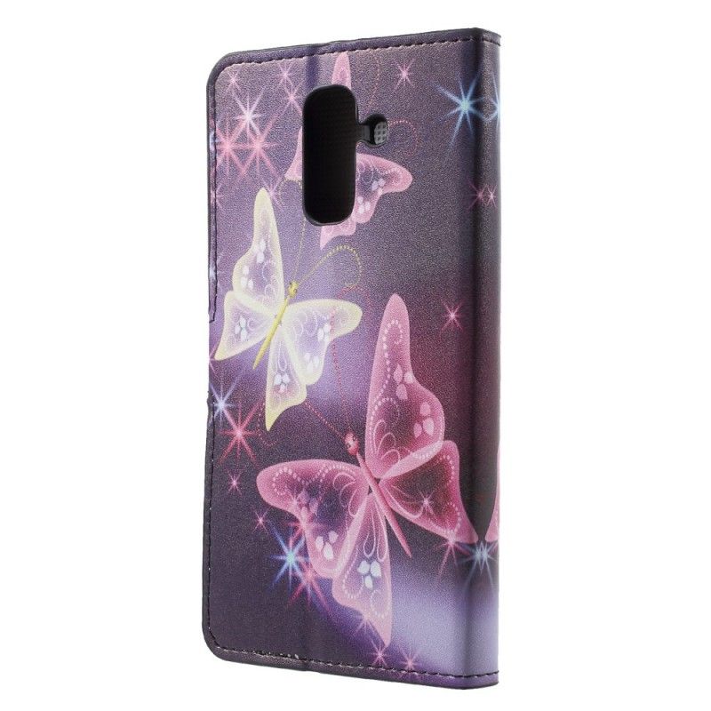 Housse Samsung Galaxy A6 Papillons Et Fleurs