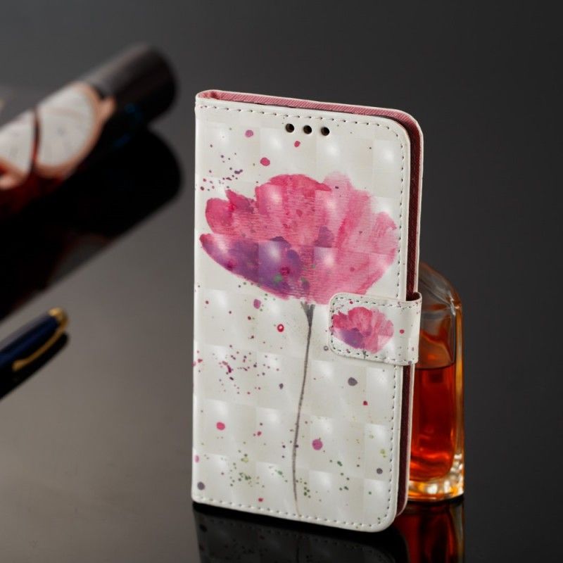 Housse Samsung Galaxy A6 Plus Coquelicot Aquarelle 3d