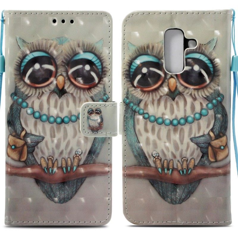 Housse Samsung Galaxy A6 Plus Miss Hibou 3d