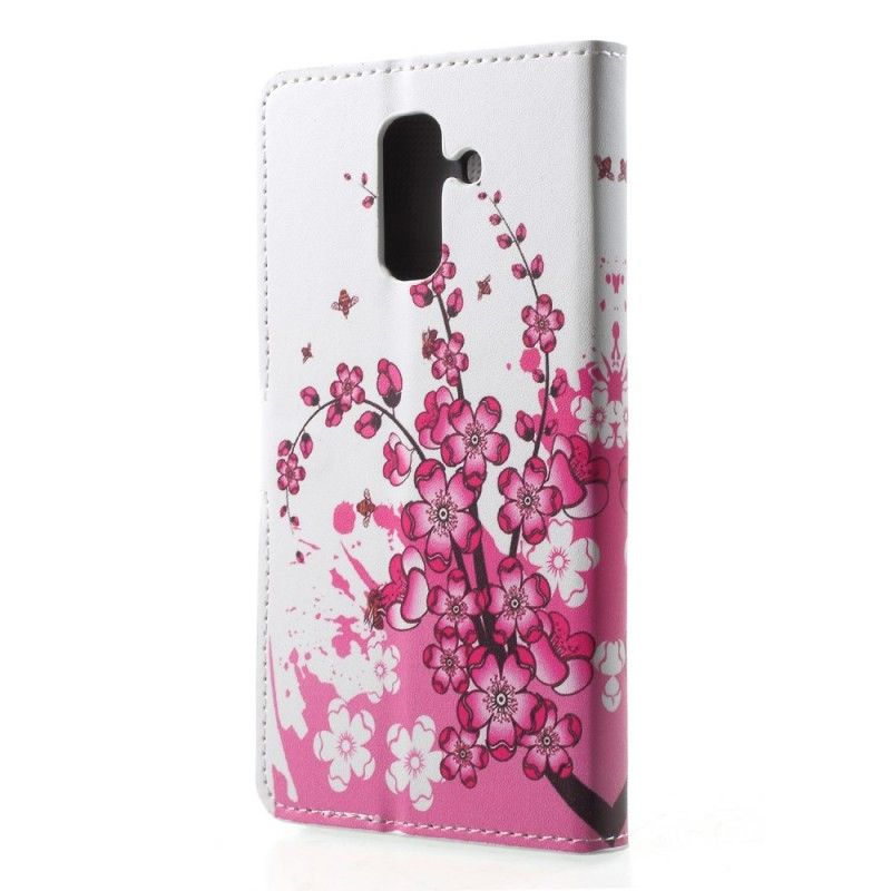 Housse Samsung Galaxy A6 Plus Tropical Flowers