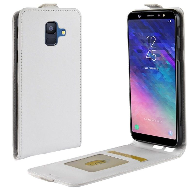 Housse Samsung Galaxy A6 Rabattable Effet Cuir