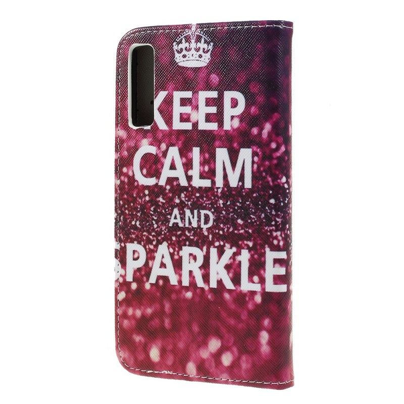 Housse Samsung Galaxy A7 Keep Calm And Sparkle