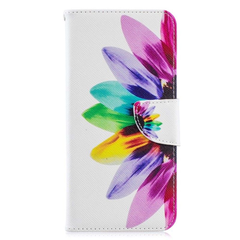 Étui Housse Samsung Galaxy A70 Fleur Aquarelle