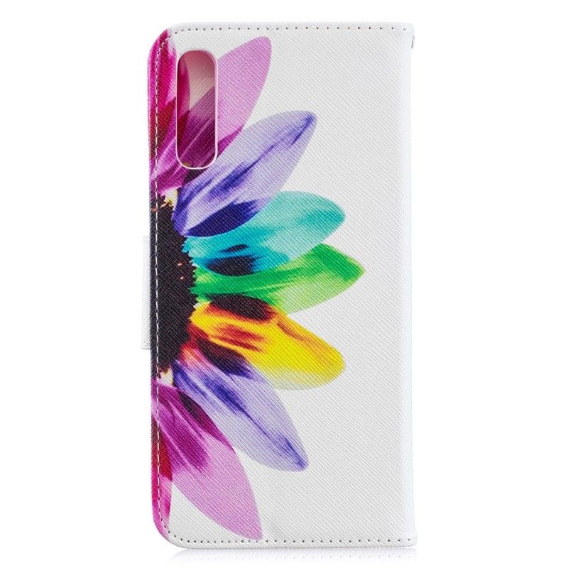Étui Housse Samsung Galaxy A70 Fleur Aquarelle